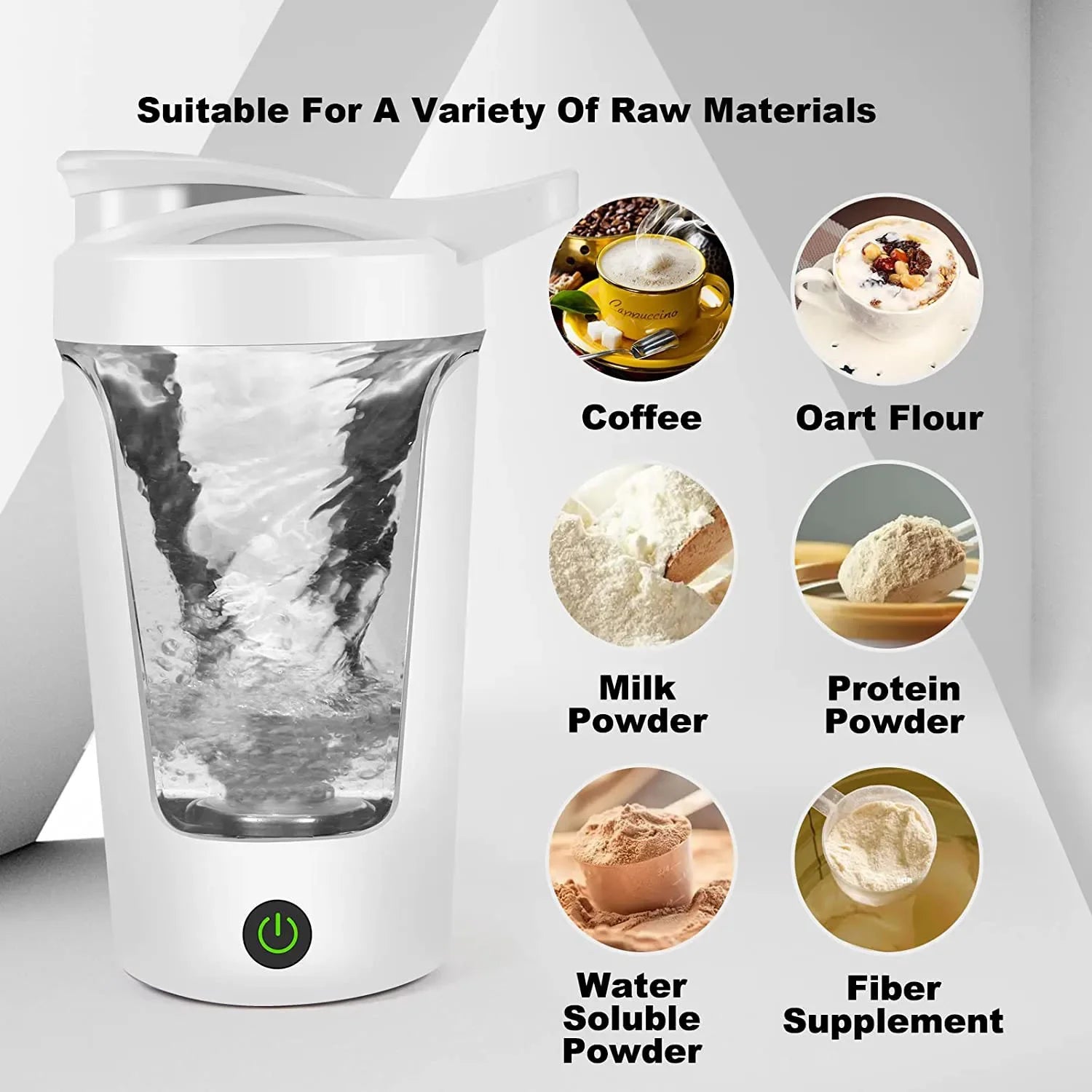 Portable Electric Protein Shaker Bottle 450ml